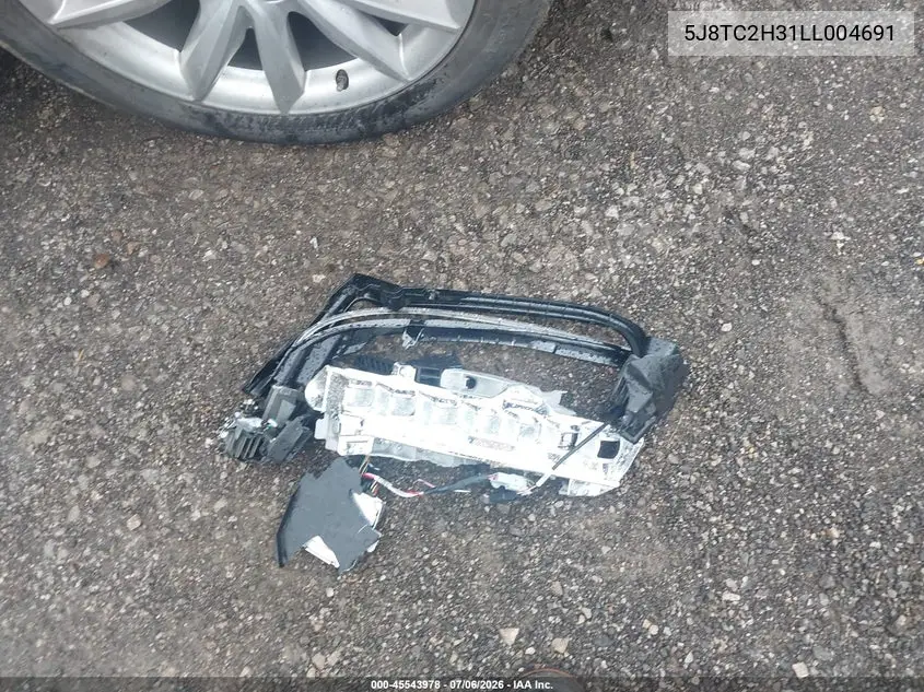 2020 Acura Rdx Standard VIN: 5J8TC2H31LL004691 Lot: 45543978