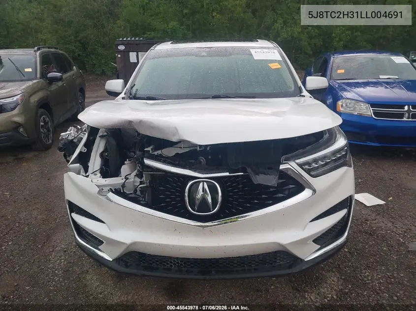 2020 Acura Rdx Standard VIN: 5J8TC2H31LL004691 Lot: 45543978