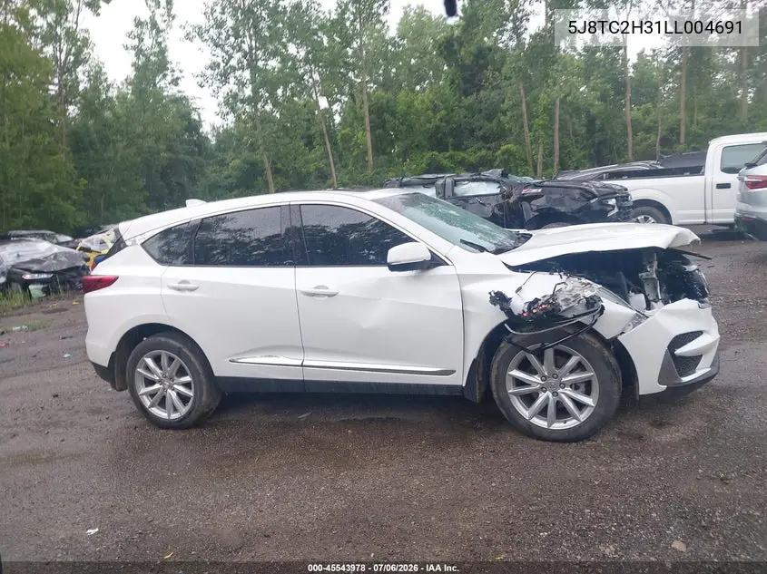 2020 Acura Rdx Standard VIN: 5J8TC2H31LL004691 Lot: 45543978