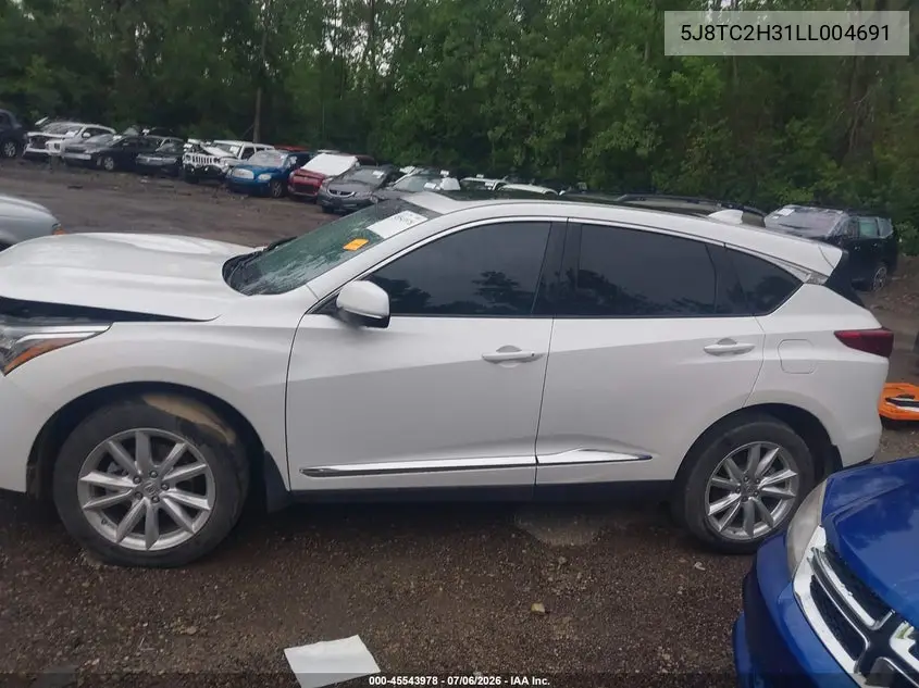 2020 Acura Rdx Standard VIN: 5J8TC2H31LL004691 Lot: 45543978