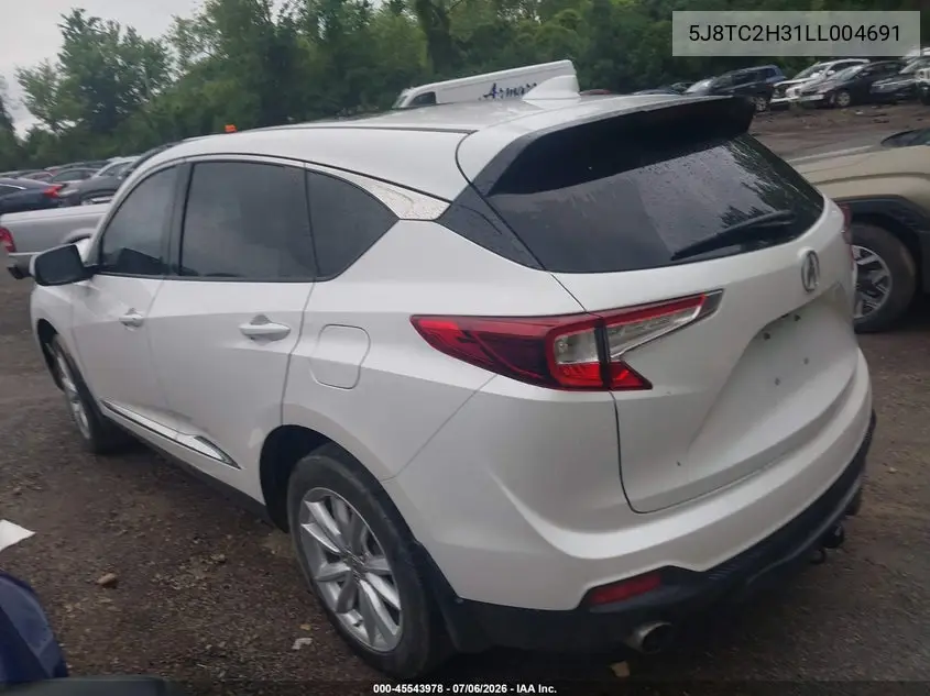 2020 Acura Rdx Standard VIN: 5J8TC2H31LL004691 Lot: 45543978