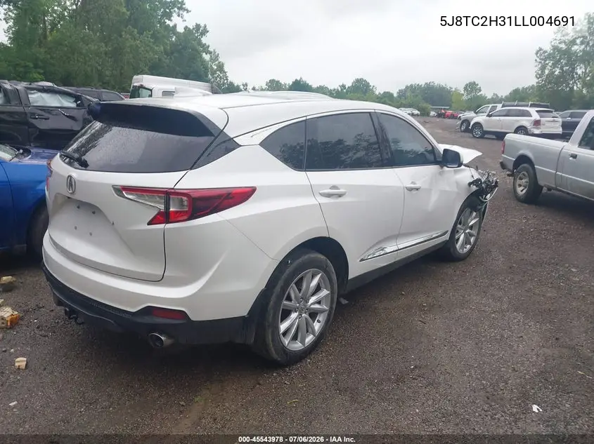 2020 Acura Rdx Standard VIN: 5J8TC2H31LL004691 Lot: 45543978