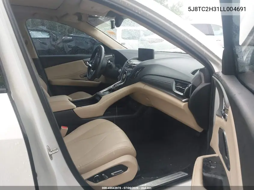 2020 Acura Rdx Standard VIN: 5J8TC2H31LL004691 Lot: 45543978