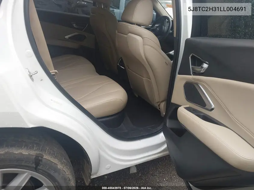 2020 Acura Rdx Standard VIN: 5J8TC2H31LL004691 Lot: 45543978