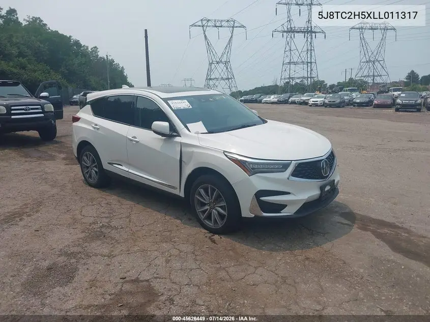 2020 Acura Rdx Technology Package VIN: 5J8TC2H5XLL011317 Lot: 45626449