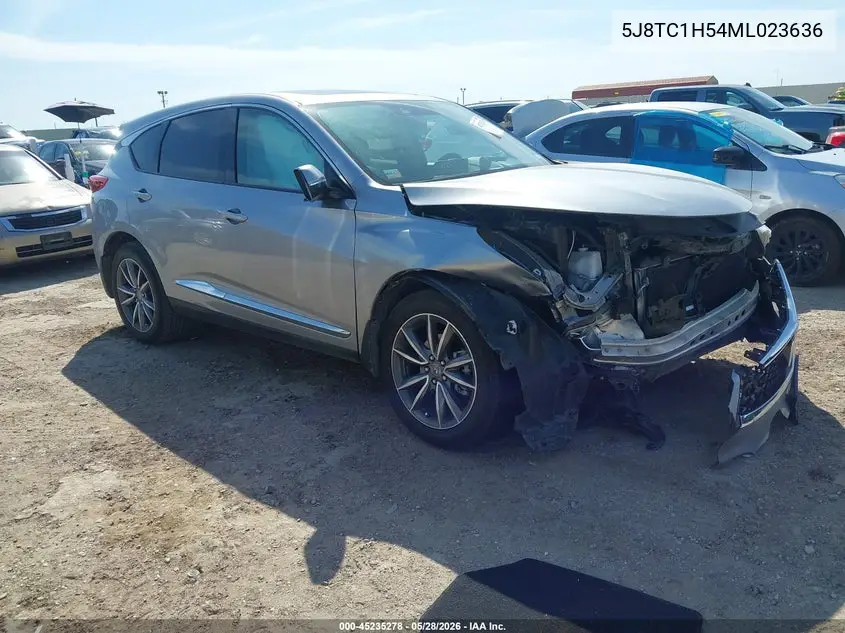 2021 Acura Rdx Technology Package VIN: 5J8TC1H54ML023636 Lot: 45235278