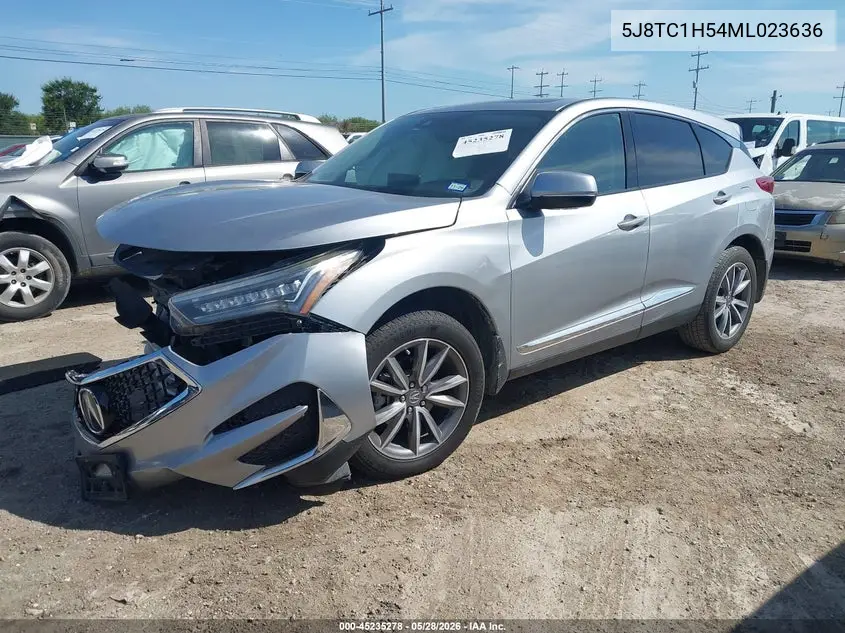 2021 Acura Rdx Technology Package VIN: 5J8TC1H54ML023636 Lot: 45235278