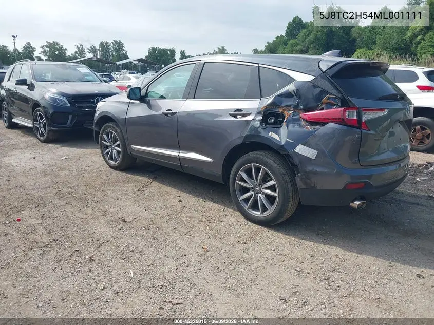 5J8TC2H54ML001111 2021 Acura Rdx Technology Package