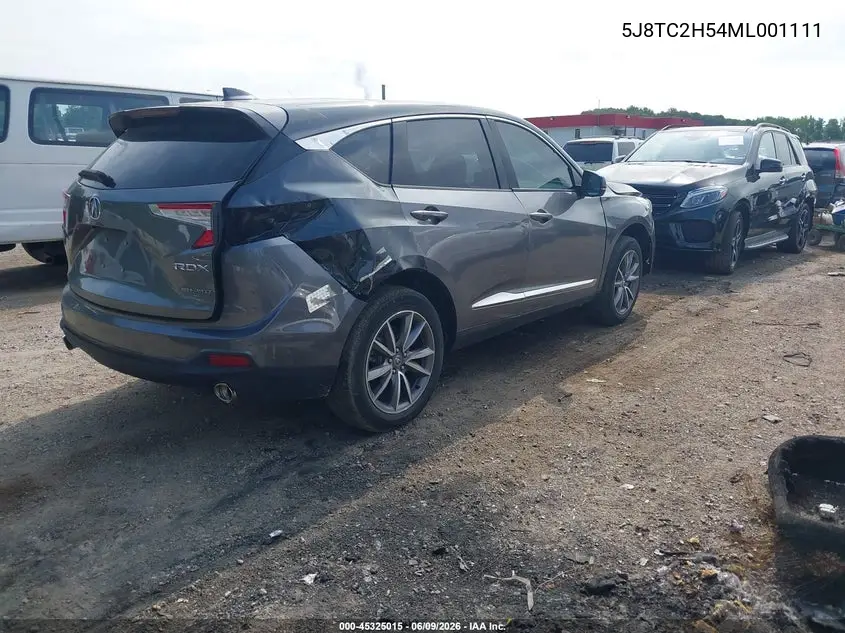 5J8TC2H54ML001111 2021 Acura Rdx Technology Package