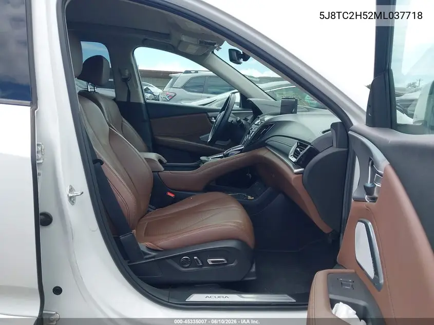 2021 Acura Rdx Technology Package VIN: 5J8TC2H52ML037718 Lot: 45335007