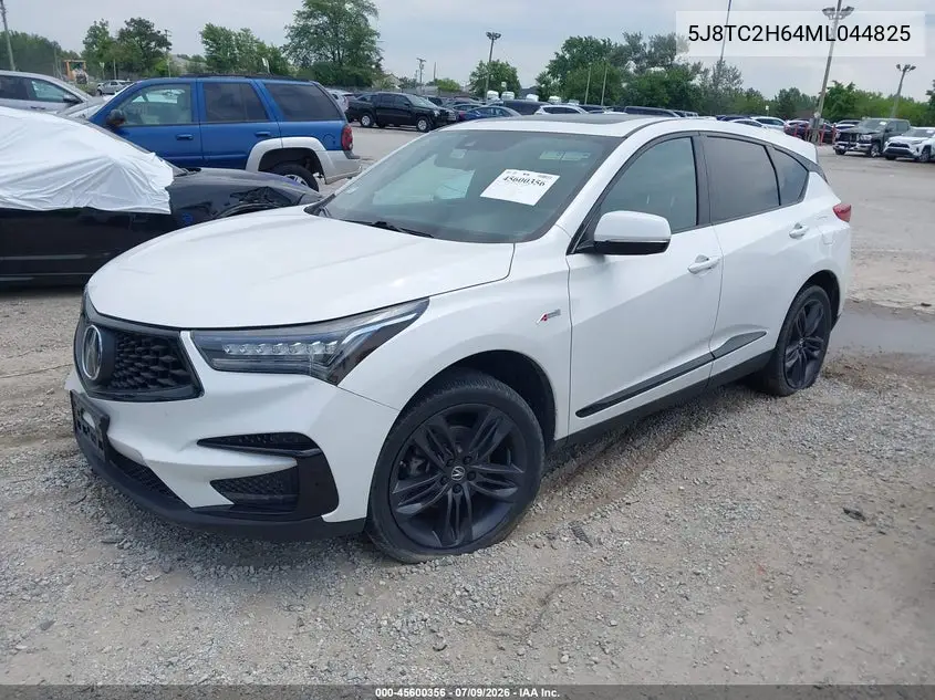 2021 Acura Rdx A-Spec Package VIN: 5J8TC2H64ML044825 Lot: 45600356
