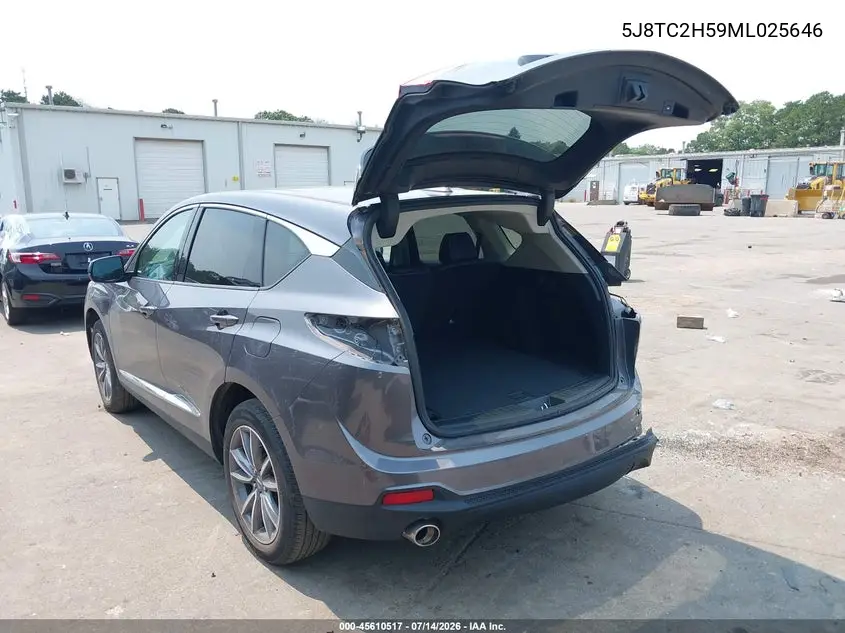 2021 Acura Rdx Technology Package VIN: 5J8TC2H59ML025646 Lot: 45610517
