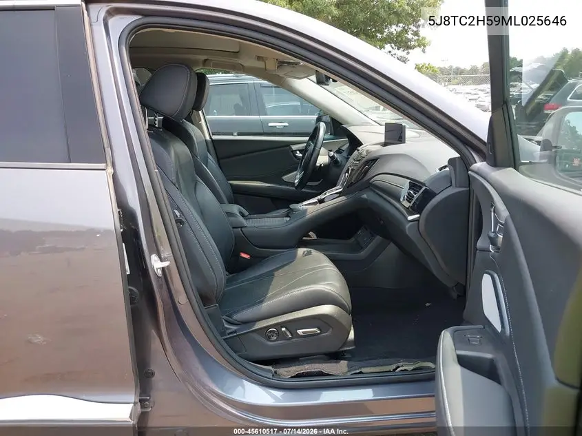 2021 Acura Rdx Technology Package VIN: 5J8TC2H59ML025646 Lot: 45610517