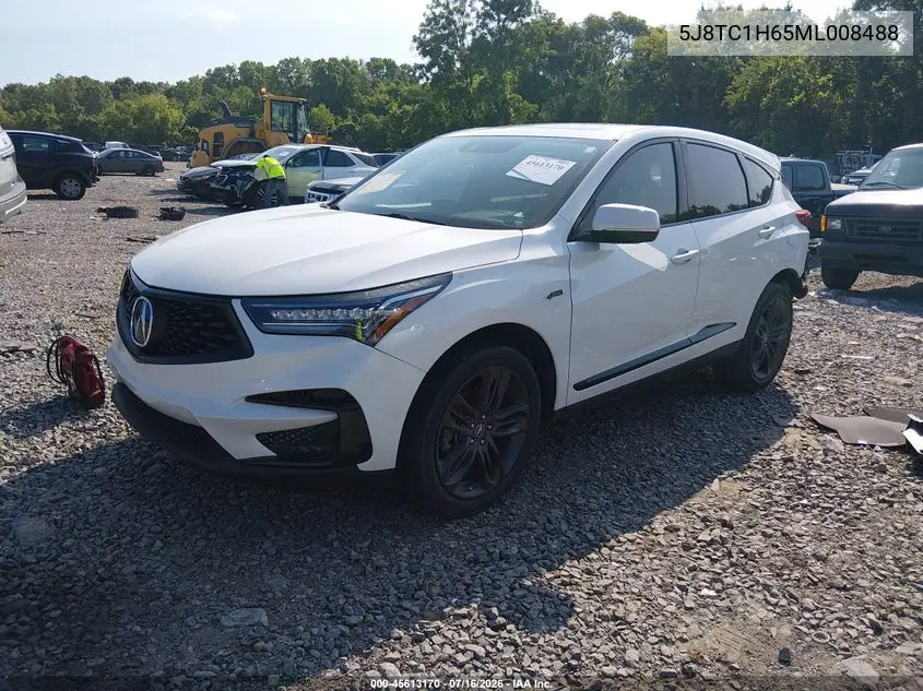 2021 Acura Rdx A-Spec Package VIN: 5J8TC1H65ML008488 Lot: 45613170