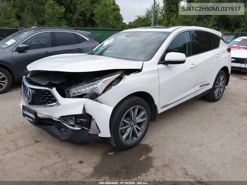 2021 Acura Rdx Technology Package VIN: 5J8TC2H50ML031917 Lot: 45654859