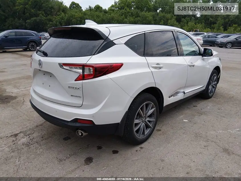 2021 Acura Rdx Technology Package VIN: 5J8TC2H50ML031917 Lot: 45654859
