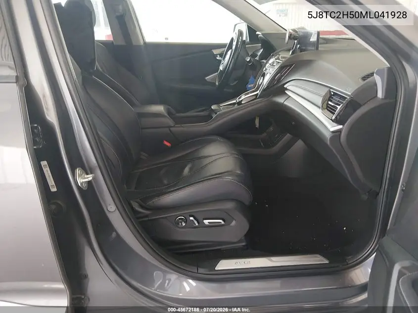 2021 Acura Rdx Technology Package VIN: 5J8TC2H50ML041928 Lot: 45672186