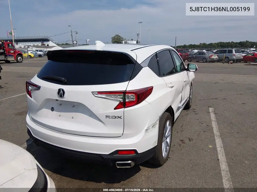 2022 Acura Rdx Standard VIN: 5J8TC1H36NL005199 Lot: 45624688