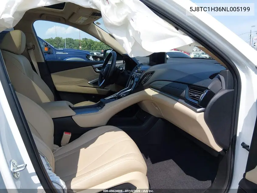 2022 Acura Rdx Standard VIN: 5J8TC1H36NL005199 Lot: 45624688