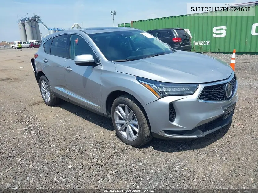 2023 Acura Rdx Standard VIN: 5J8TC2H37PL024658 Lot: 45304250