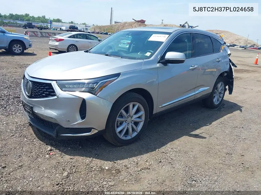 2023 Acura Rdx Standard VIN: 5J8TC2H37PL024658 Lot: 45304250