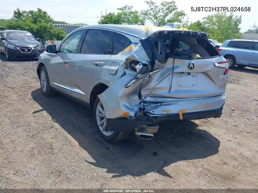 2023 Acura Rdx Standard VIN: 5J8TC2H37PL024658 Lot: 45304250