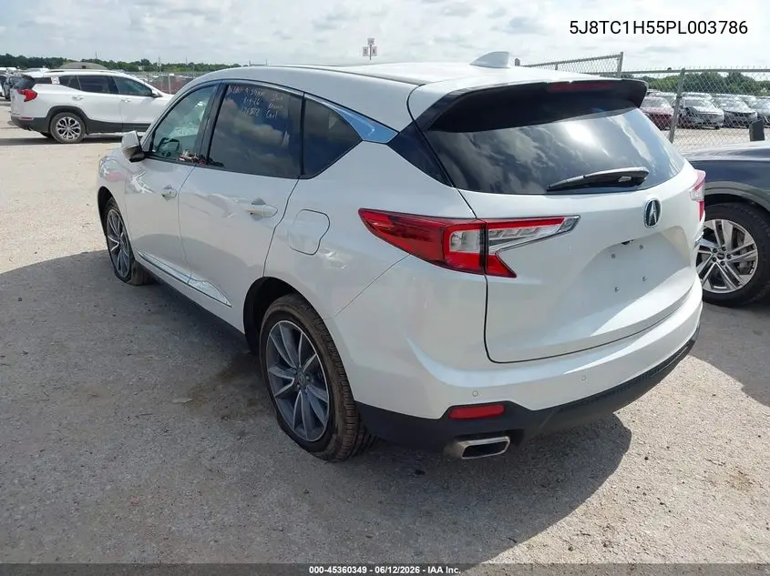 2023 Acura Rdx Technology Package VIN: 5J8TC1H55PL003786 Lot: 45360349