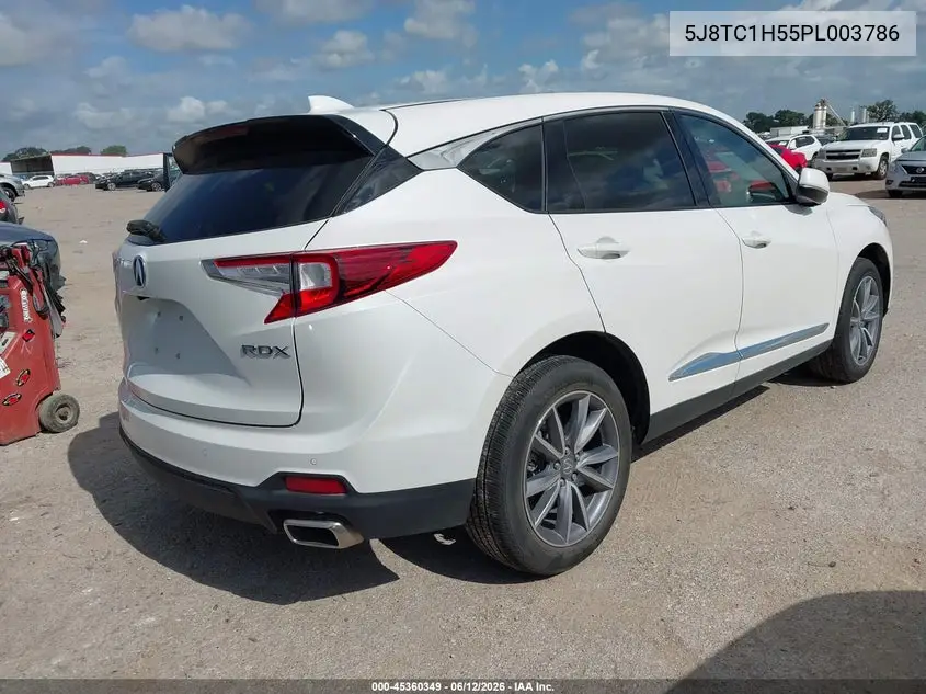2023 Acura Rdx Technology Package VIN: 5J8TC1H55PL003786 Lot: 45360349