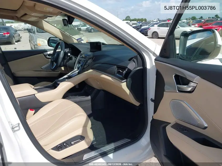 2023 Acura Rdx Technology Package VIN: 5J8TC1H55PL003786 Lot: 45360349