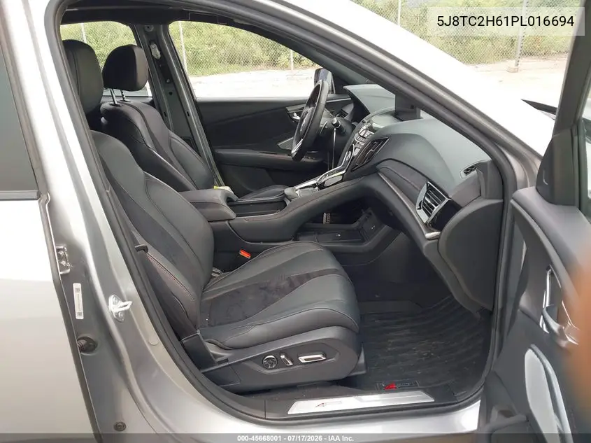 2023 Acura Rdx A-Spec Package VIN: 5J8TC2H61PL016694 Lot: 45668001
