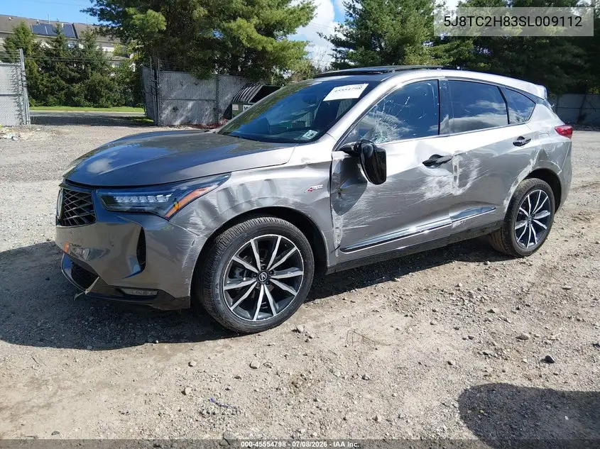 2025 Acura Rdx A-Spec Advance VIN: 5J8TC2H83SL009112 Lot: 45554798