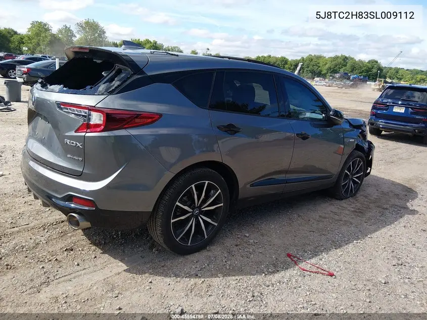 2025 Acura Rdx A-Spec Advance VIN: 5J8TC2H83SL009112 Lot: 45554798