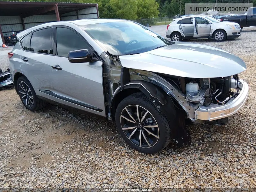2025 Acura Rdx A-Spec Advance VIN: 5J8TC2H83SL000877 Lot: 45600404