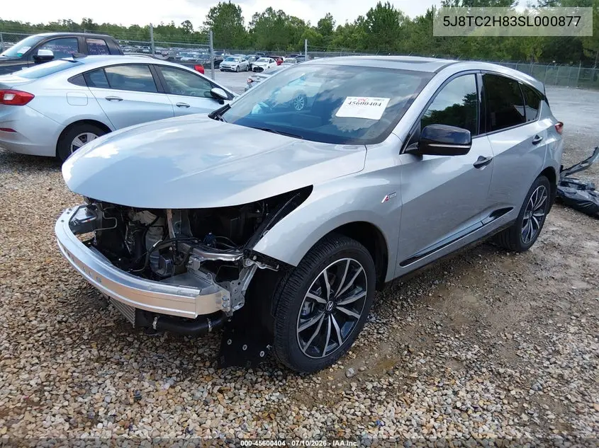 2025 Acura Rdx A-Spec Advance VIN: 5J8TC2H83SL000877 Lot: 45600404