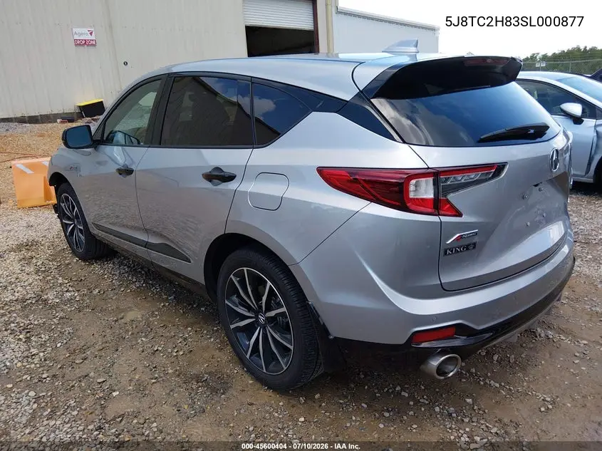 2025 Acura Rdx A-Spec Advance VIN: 5J8TC2H83SL000877 Lot: 45600404