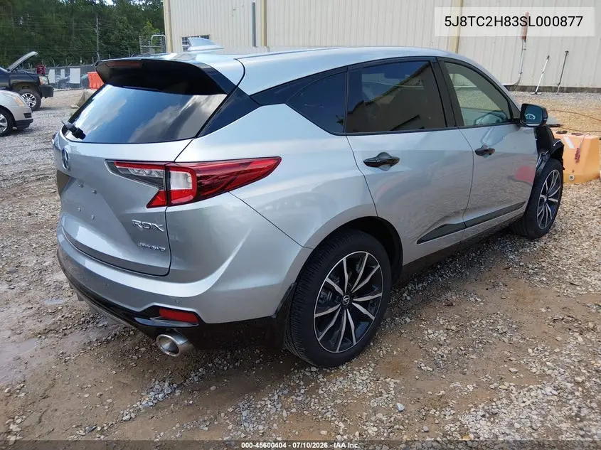 2025 Acura Rdx A-Spec Advance VIN: 5J8TC2H83SL000877 Lot: 45600404