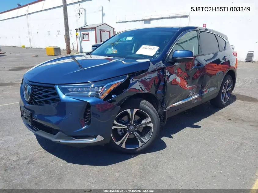 2026 Acura Rdx Technology VIN: 5J8TC2H55TL003349 Lot: 45633022
