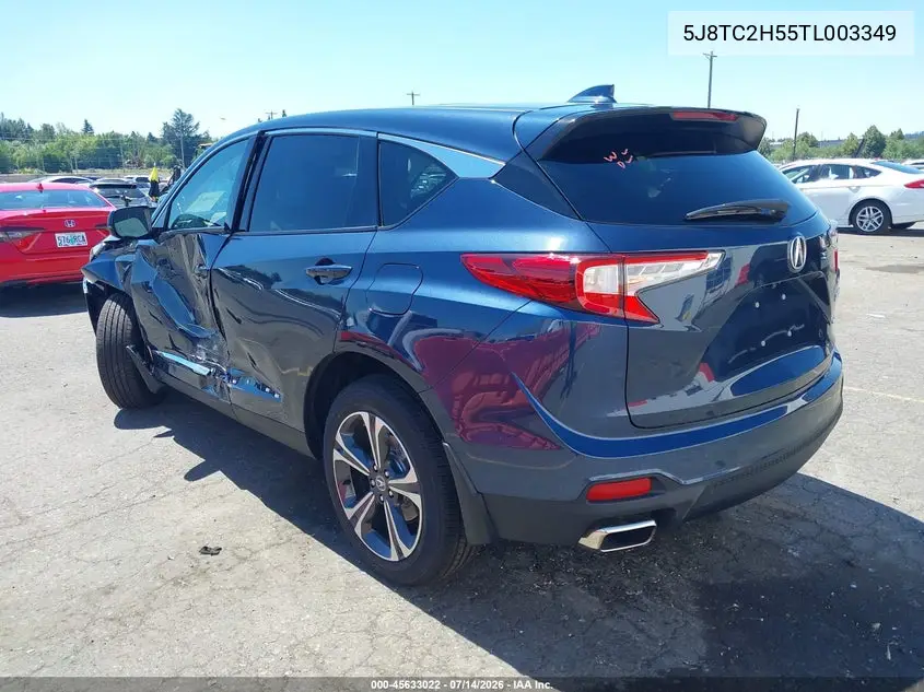 2026 Acura Rdx Technology VIN: 5J8TC2H55TL003349 Lot: 45633022