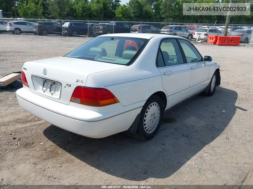 1997 Acura Rl 3.5 VIN: JH4KA9643VC002933 Lot: 45515727
