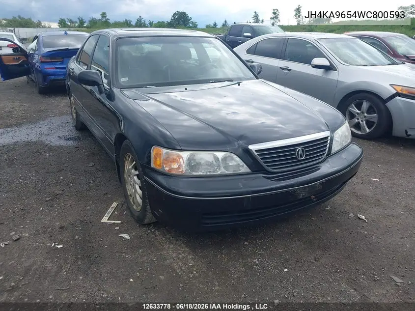 1998 Acura Rl 3.5L VIN: JH4KA9654WC800593 Lot: 12633778x