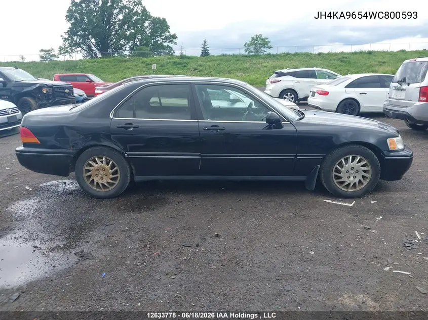 1998 Acura Rl 3.5L VIN: JH4KA9654WC800593 Lot: 12633778x