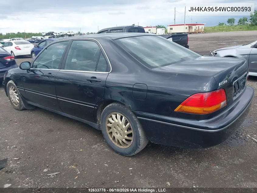 1998 Acura Rl 3.5L VIN: JH4KA9654WC800593 Lot: 12633778x