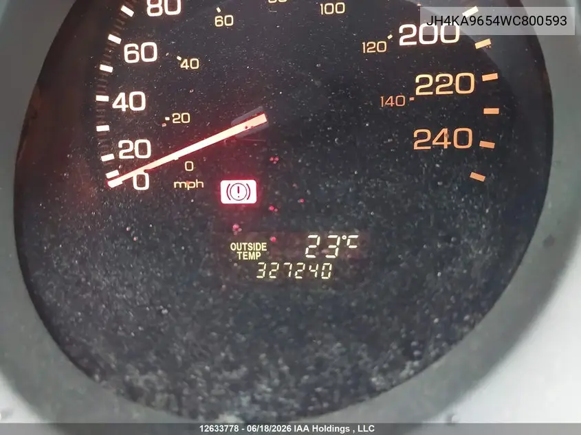 1998 Acura Rl 3.5L VIN: JH4KA9654WC800593 Lot: 12633778x
