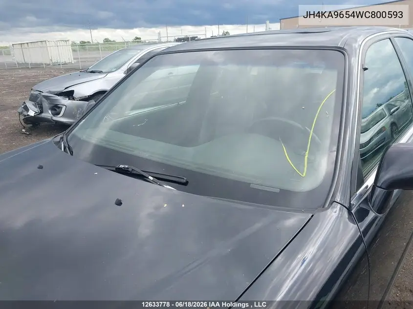 1998 Acura Rl 3.5L VIN: JH4KA9654WC800593 Lot: 12633778x