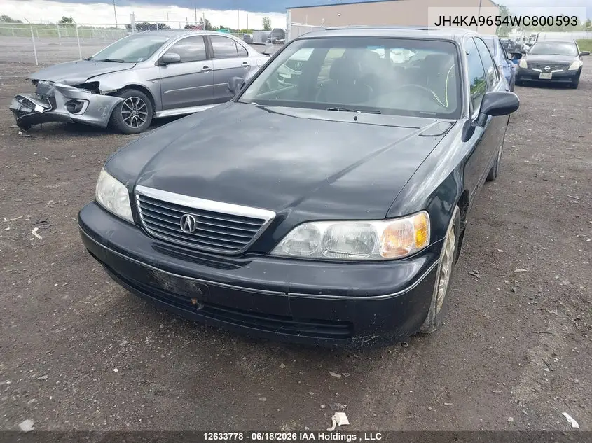 1998 Acura Rl 3.5L VIN: JH4KA9654WC800593 Lot: 12633778x