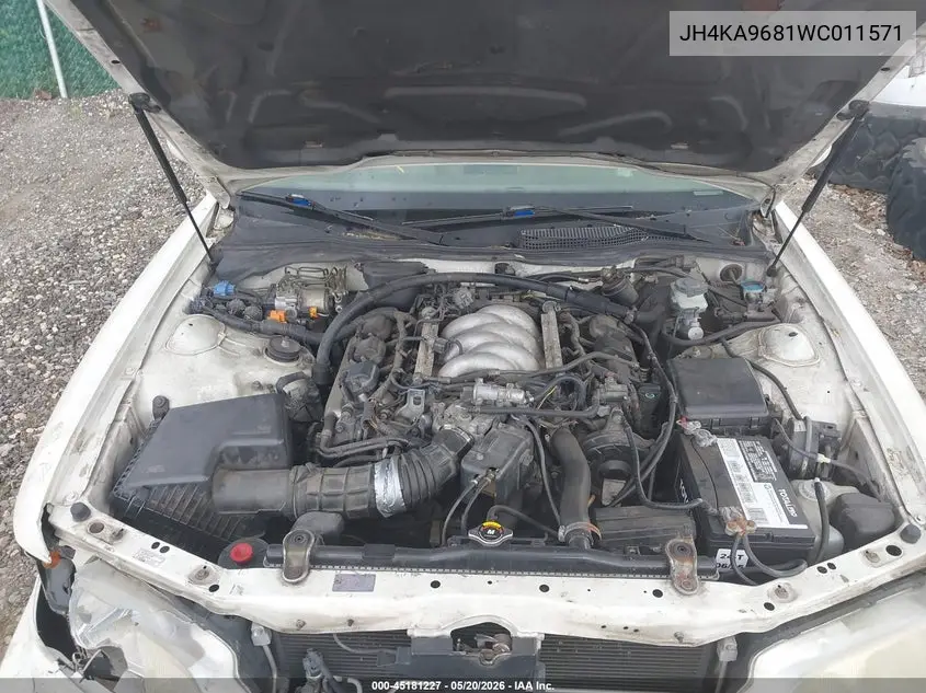 1998 Acura Rl 3.5 VIN: JH4KA9681WC011571 Lot: 45181227
