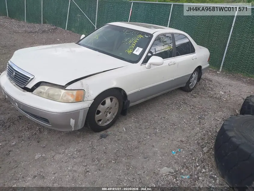 1998 Acura Rl 3.5 VIN: JH4KA9681WC011571 Lot: 45181227