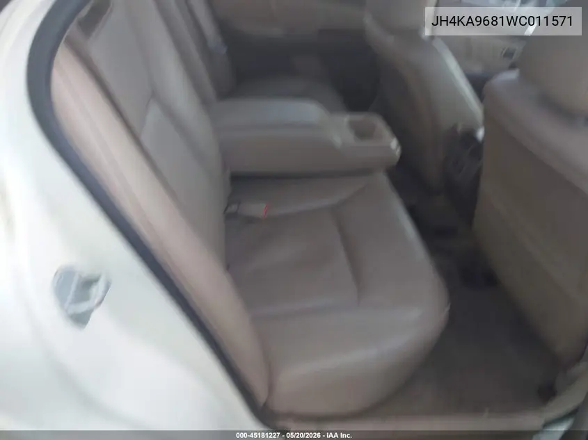 1998 Acura Rl 3.5 VIN: JH4KA9681WC011571 Lot: 45181227