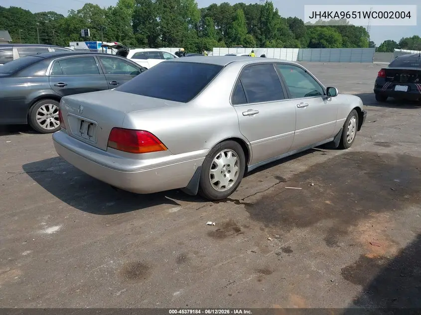 1998 Acura Rl 3.5 VIN: JH4KA9651WC002004 Lot: 45379184
