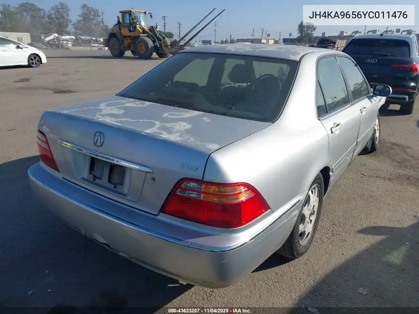 2000 Acura Rl 3.5 VIN: JH4KA9656YC011476 Lot: 43623207